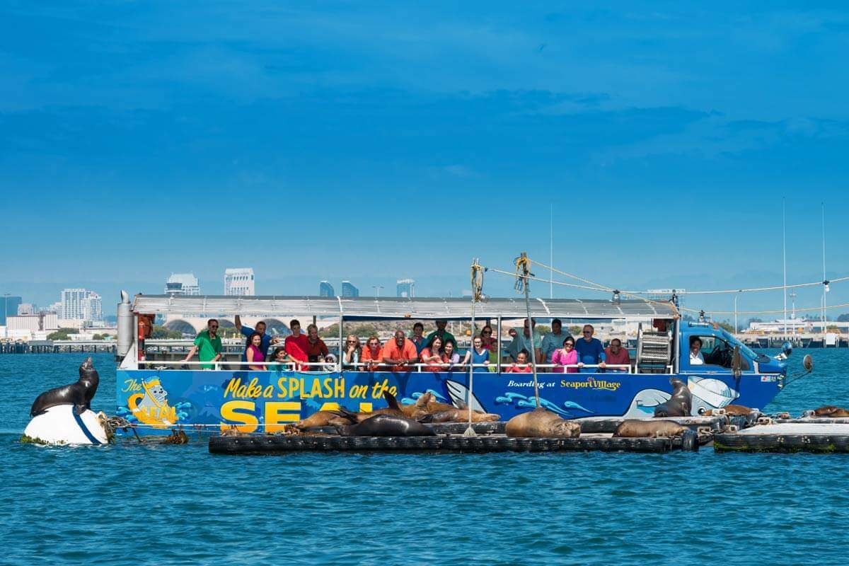 San Diego Tours by Land & Sea Cruise The Bay with SEAL Tours